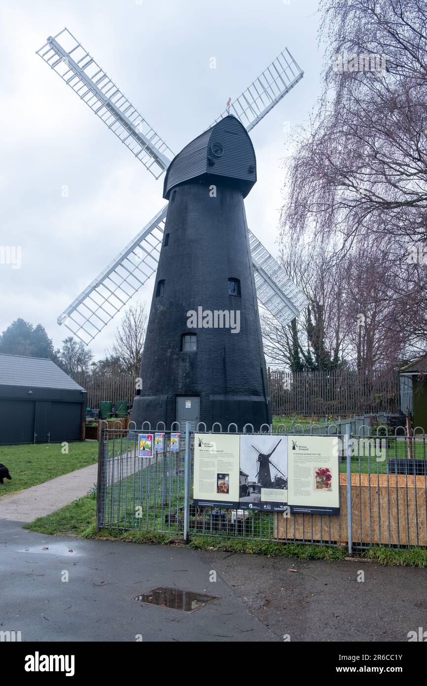 Londres, Brixton- 10 mars 2023 : le moulin à vent de Brixton, un bâtiment historique et historique et une attraction touristique à Lambeth, dans le sud de Londres Banque D'Images