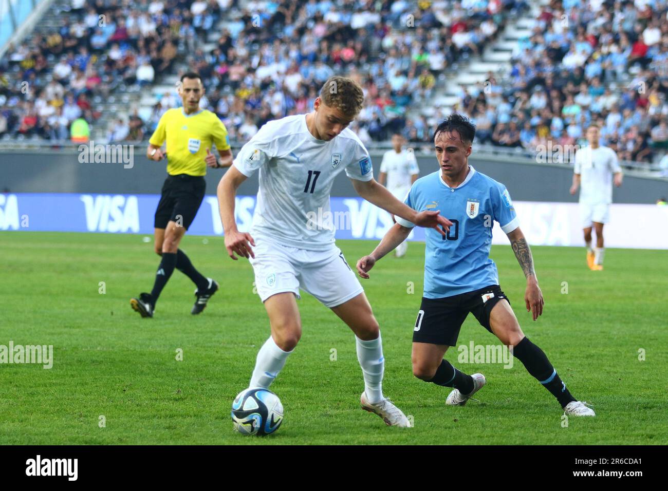 La Plata, Argentine. 8th juin 2023. Omer Senior d'Israël pendant le match semi-fin de la coupe du monde FIFA U20 au stade Diego Maradona ( Credit: Néstor J. Beremnum/Alay Live News Banque D'Images