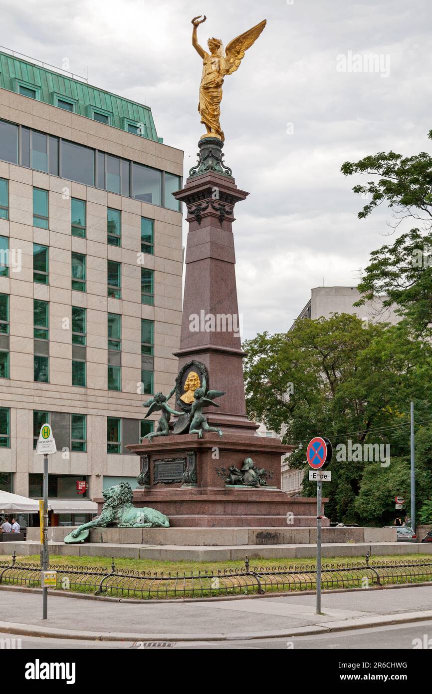 Vienne, Autriche - 17 juin 2018 : le monument de Liebenberg est situé dans le quartier de Vienne Innere Stadt en 1st. Le monument de Liebenberg était commissione Banque D'Images