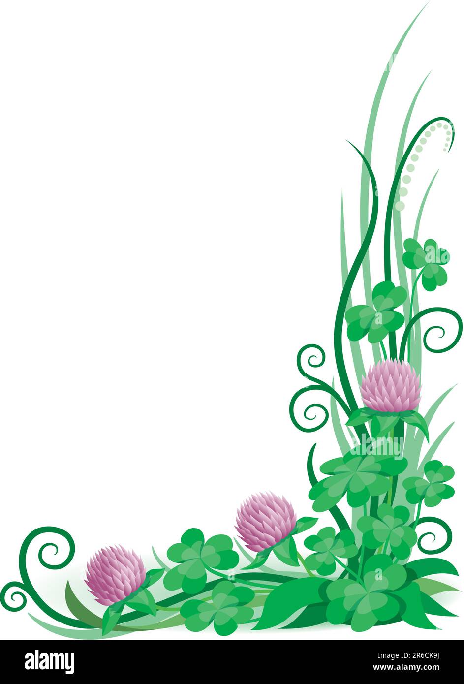 Décoration trèfle prête pour St. Patrick Illustration de Vecteur