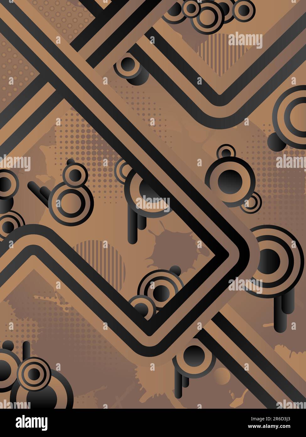 Arrière-plan vectoriel abstrait rétro. Illustration de Vecteur