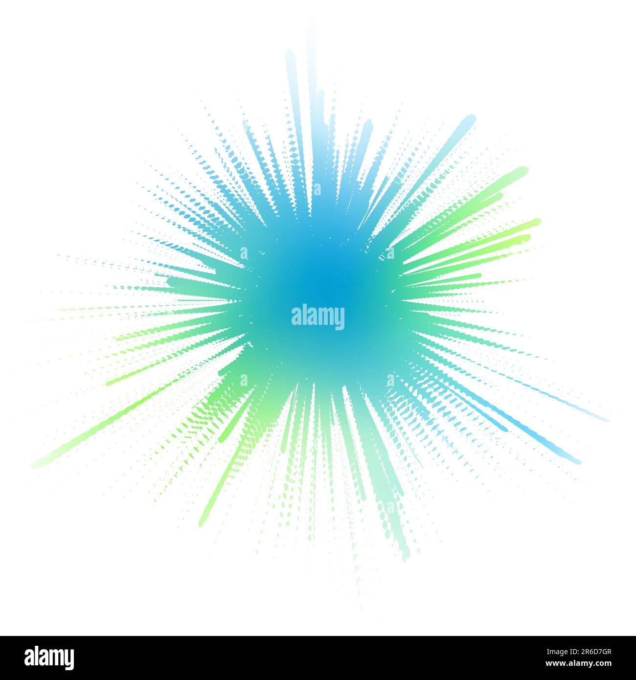 Illustration vectorielle modifiable d'une éclaboussure d'encre bleu-vert fait en masquant un mesh couleur d'arrière-plan Illustration de Vecteur