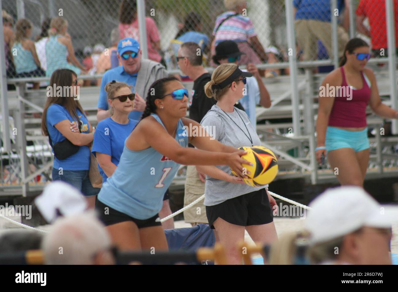 NCAA Women's Beach Volleyball Championships 2023 tenu à Gulf Shores, Alabama, États-Unis. Banque D'Images