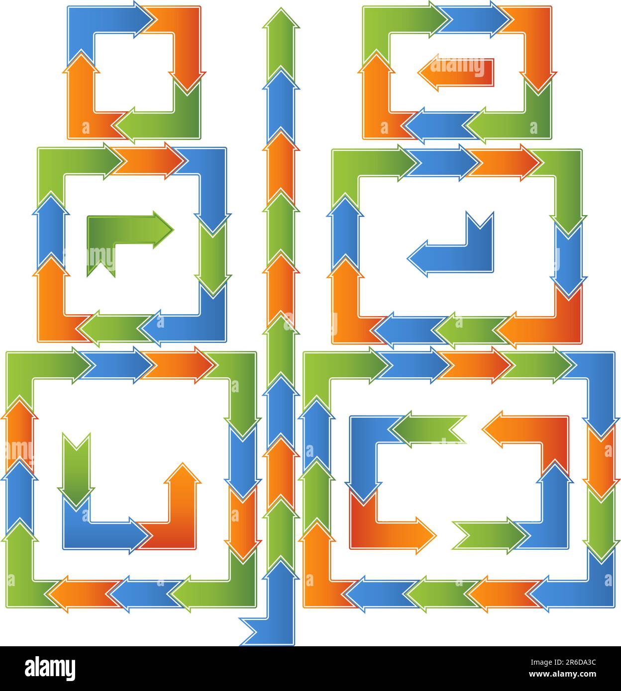 Diagrammes de processus de flux de travail multiples avec flèches. Illustration de Vecteur Diagrammes de processus de flux de travail multiples avec flèches. Illustration de Vecteur
