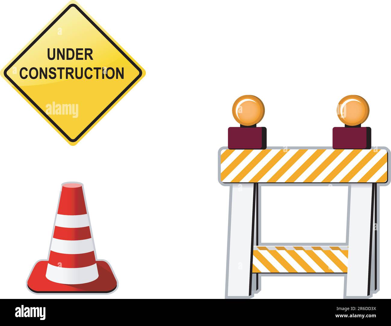 En construction Illustration de Vecteur