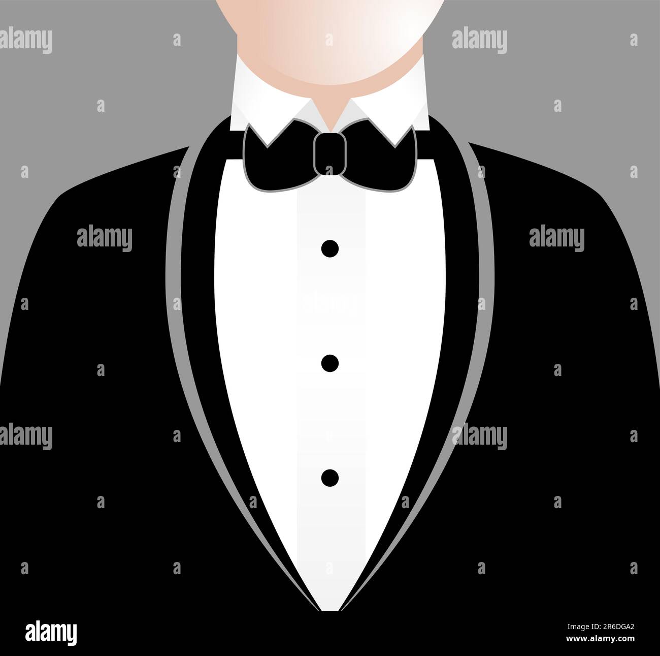 Image d'un homme en tuxedo. Illustration de Vecteur