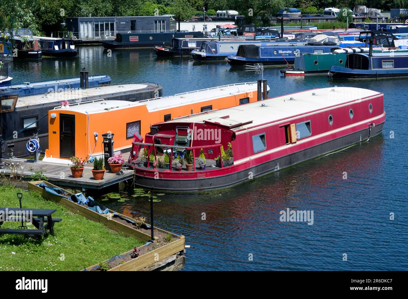 Priory Waterside & Marina Banque D'Images