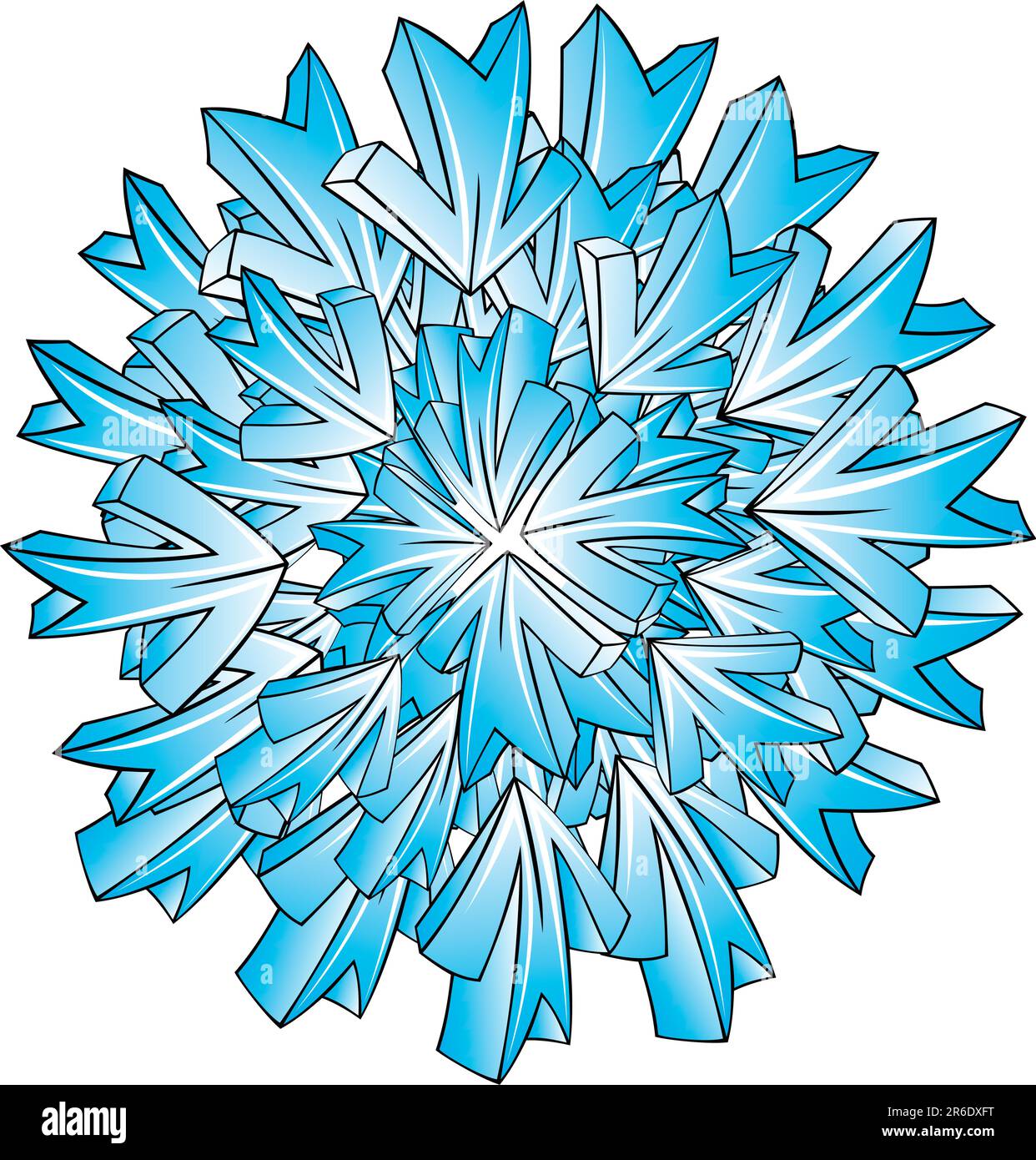 motif hiver vectoriel flocon de neige bleu Illustration de Vecteur