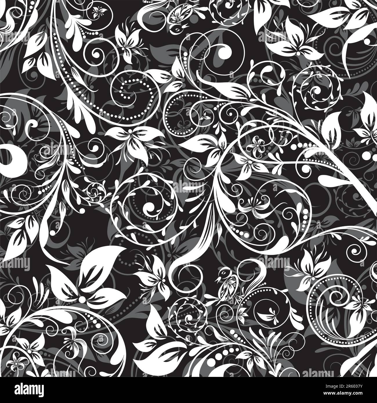 Motif floral abstrait, illustration vectorielle Illustration de Vecteur