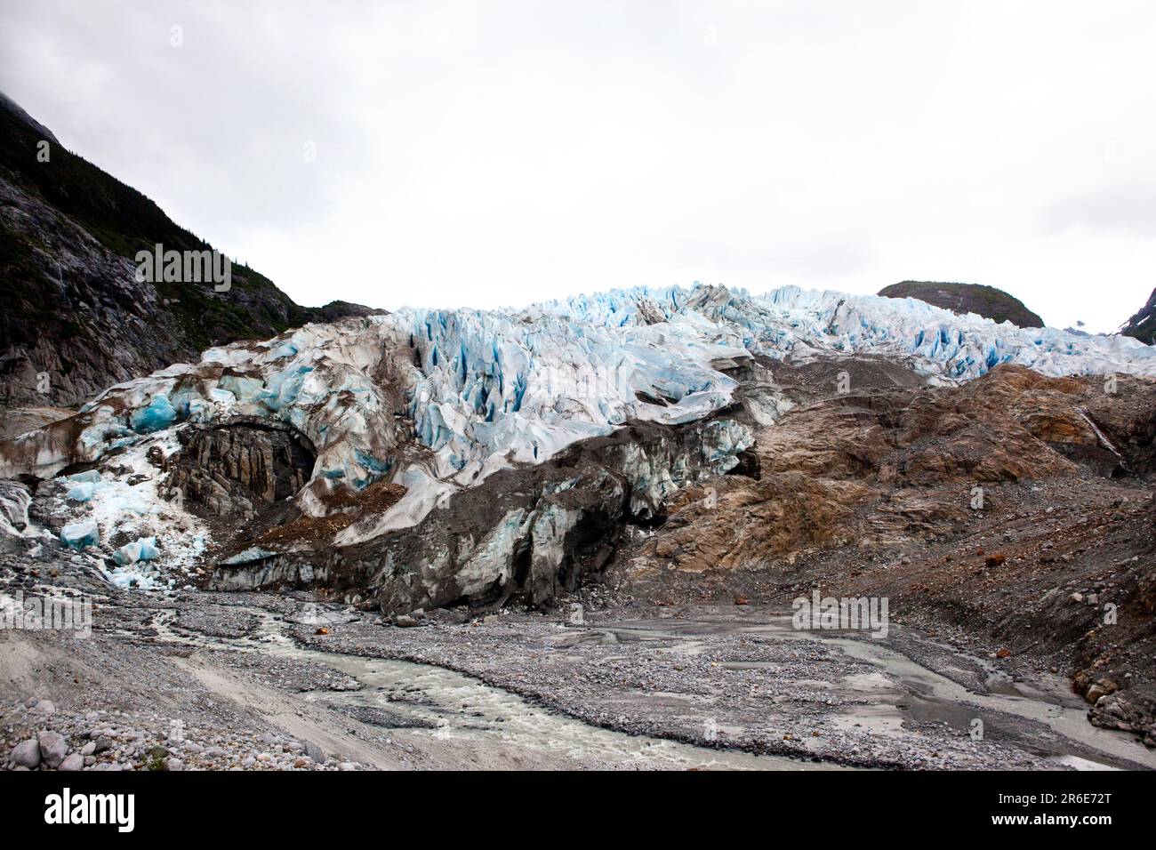 Vue sur le glacier Herbert Juneua Alaska Banque D'Images