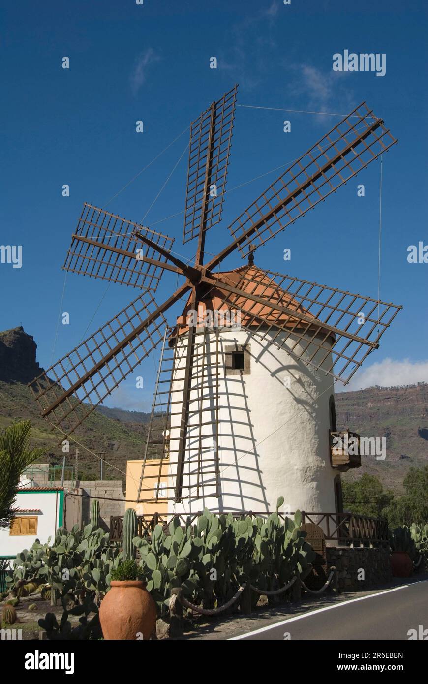 Moulin à vent, Grande Canarie, Îles Canaries, Espagne, El Molino de Viento Banque D'Images