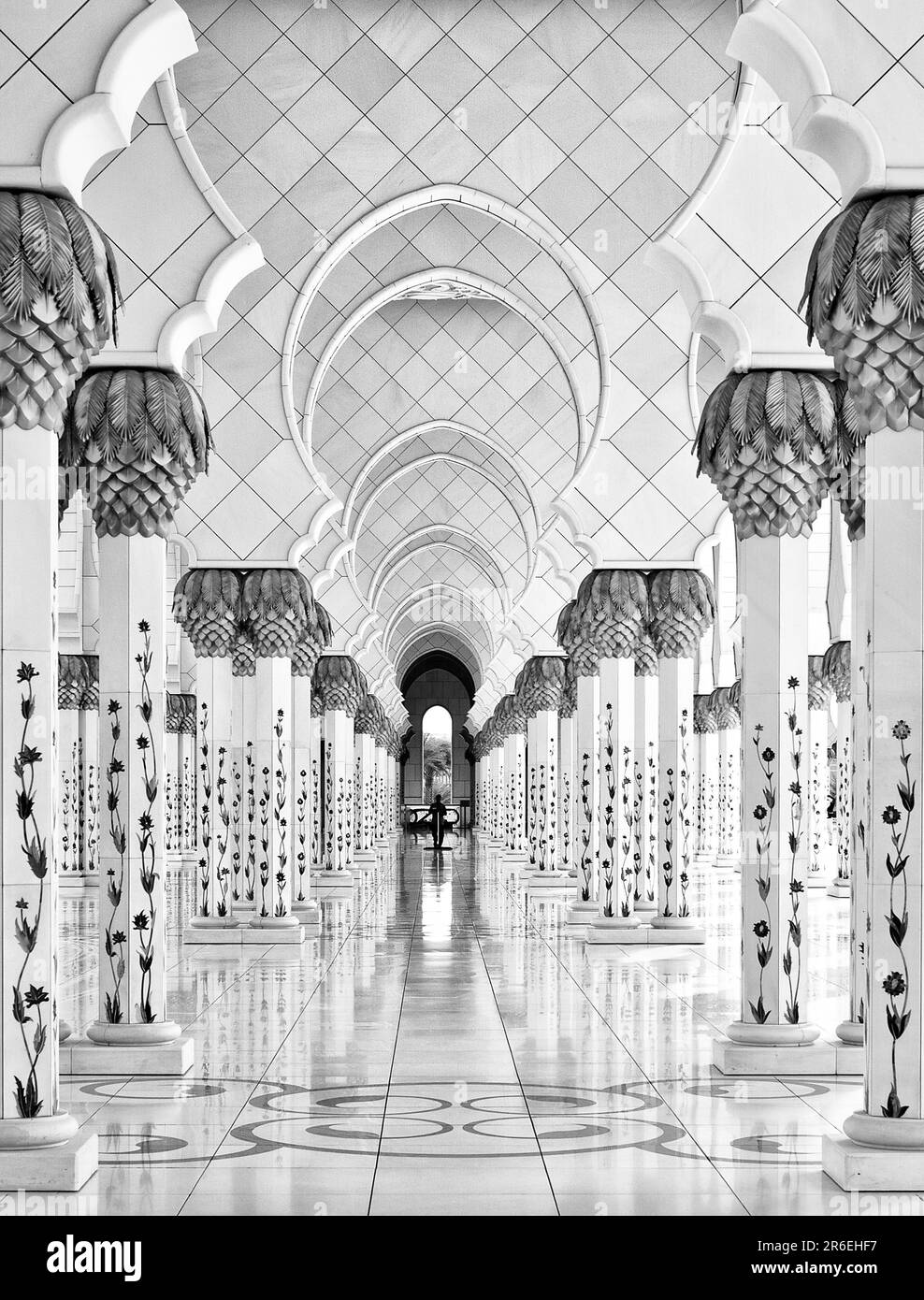 Mosquée Sheikh Zayed, Émirats arabes Unis Banque D'Images