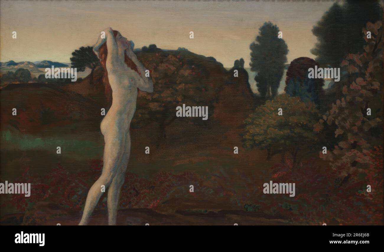 Brom Valley. huile sur toile. Date : (avant 1910). MUSÉE : MUSÉE HIRSHHORN ET JARDIN DE SCULPTURES. Banque D'Images