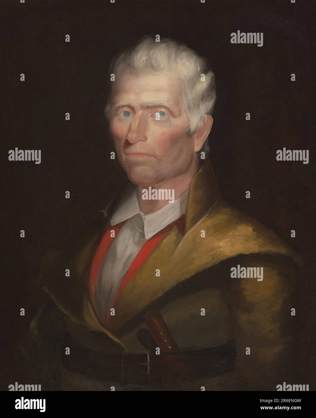 Daniel Boone. huile sur toile. MUSÉE: GALERIE NATIONALE DE PORTRAIT. Banque D'Images