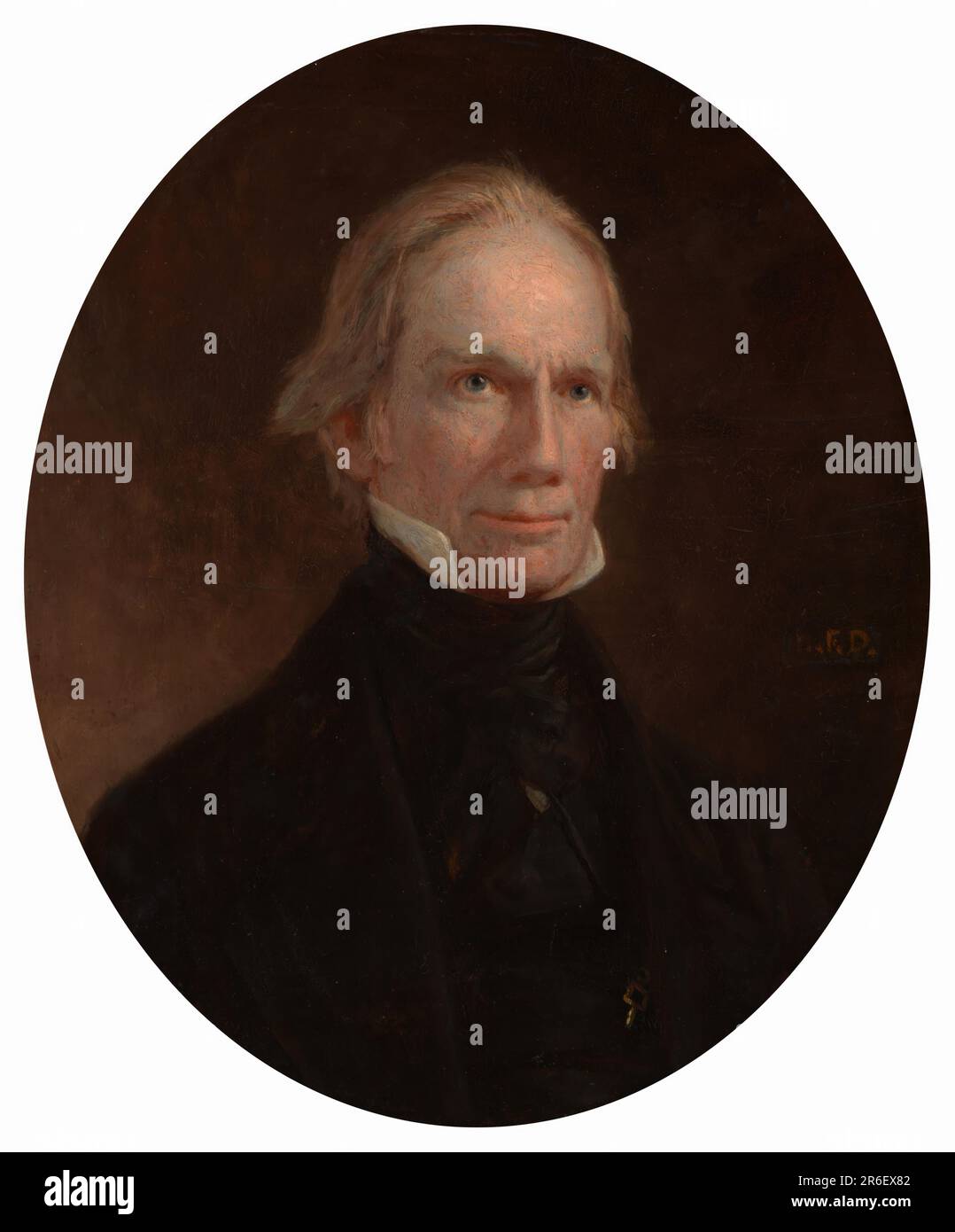 Henry Clay. huile à bord. Date : c. 1849. MUSÉE: GALERIE NATIONALE DE PORTRAIT. Banque D'Images