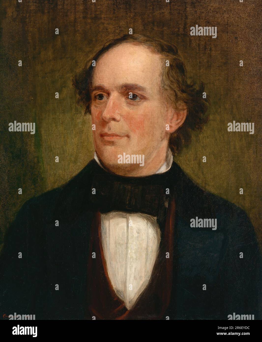 Saumon P. Chase. Date: 1861. huile sur toile. MUSÉE: GALERIE NATIONALE DE PORTRAIT. Saumon Portland Chase. Banque D'Images