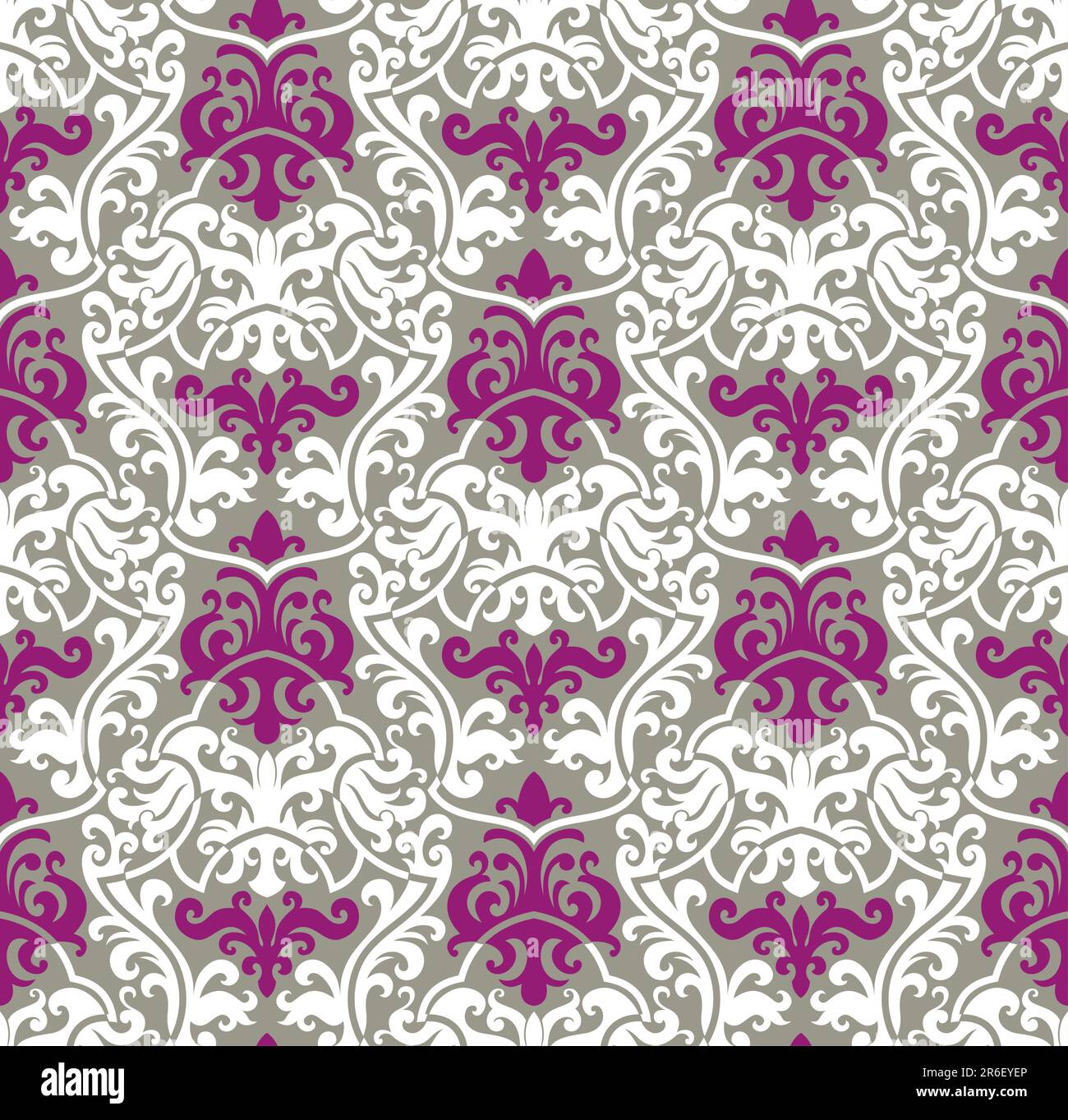 Fond transparent d'un ornement floral, à la mode du papier peint moderne ou du textile Illustration de Vecteur