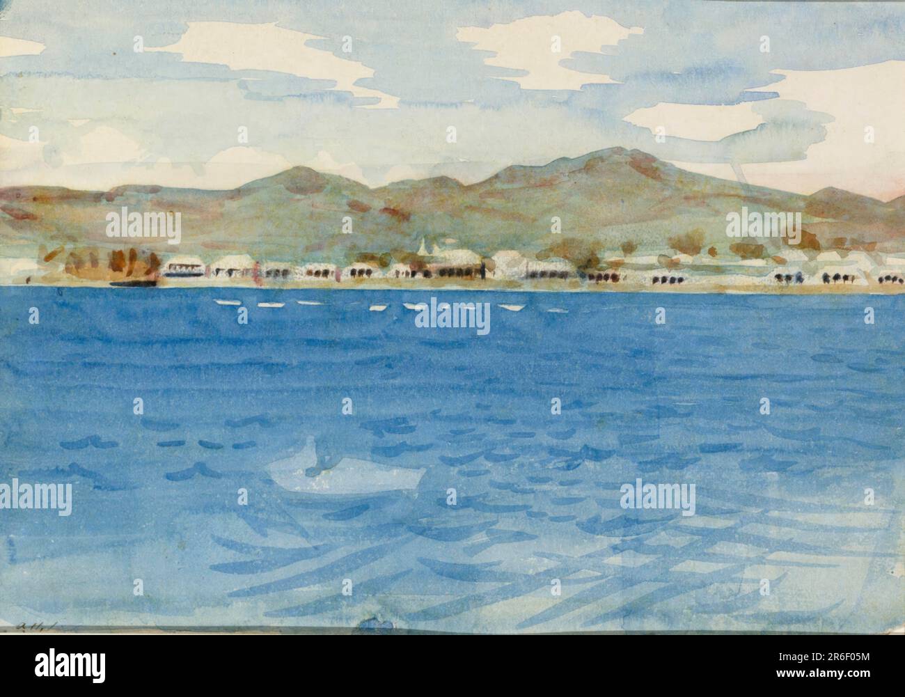 Açores. Date : n.d. aquarelle. Musée: Smithsonian American Art Museum. Banque D'Images