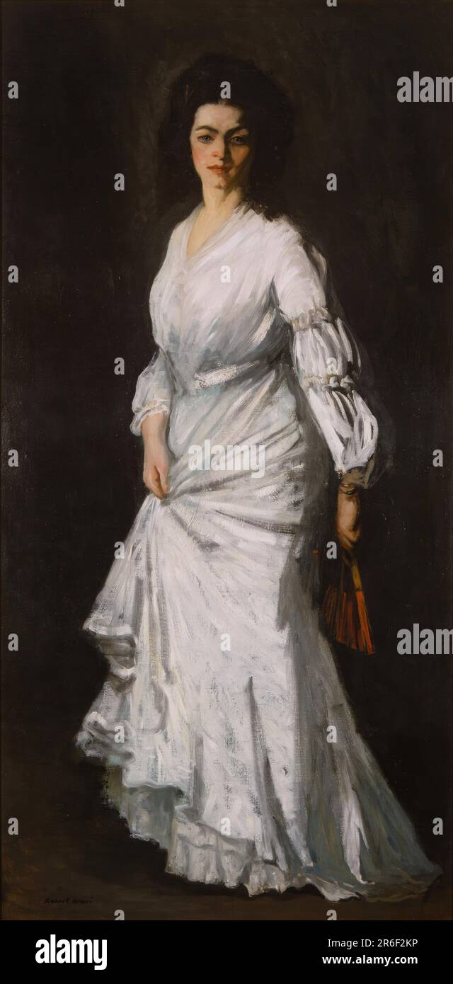 Femme en blanc : portrait d'Eugénie Stein. huile sur toile. Date: (1904). MUSÉE : MUSÉE HIRSHHORN ET JARDIN DE SCULPTURES. Banque D'Images