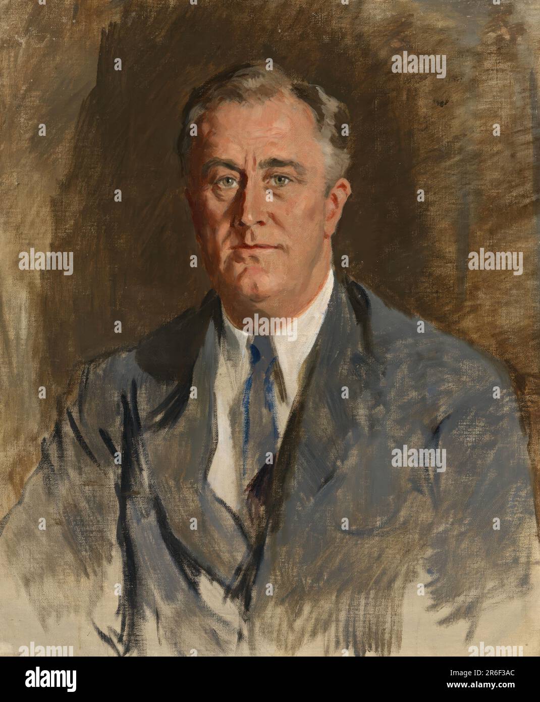 Franklin Delano Roosevelt. huile sur toile. Date : c. 1933. MUSÉE: GALERIE NATIONALE DE PORTRAIT. Banque D'Images