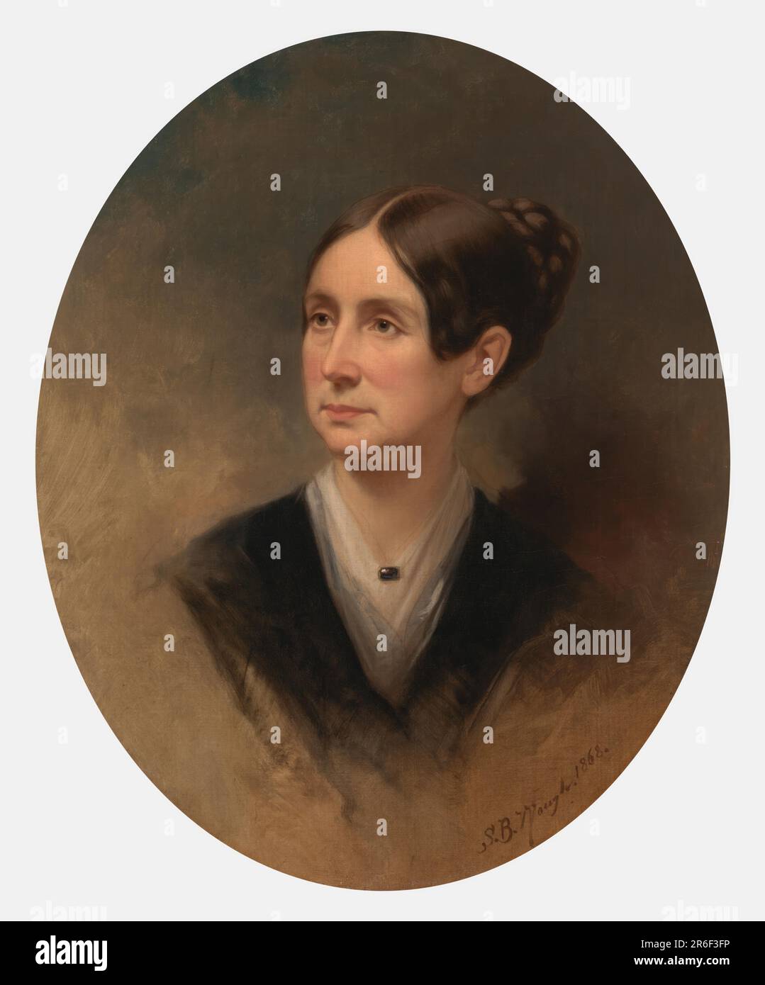 Dorothea Lynde dix. Date: 1868. huile sur toile. MUSÉE: GALERIE NATIONALE DE PORTRAIT. Banque D'Images