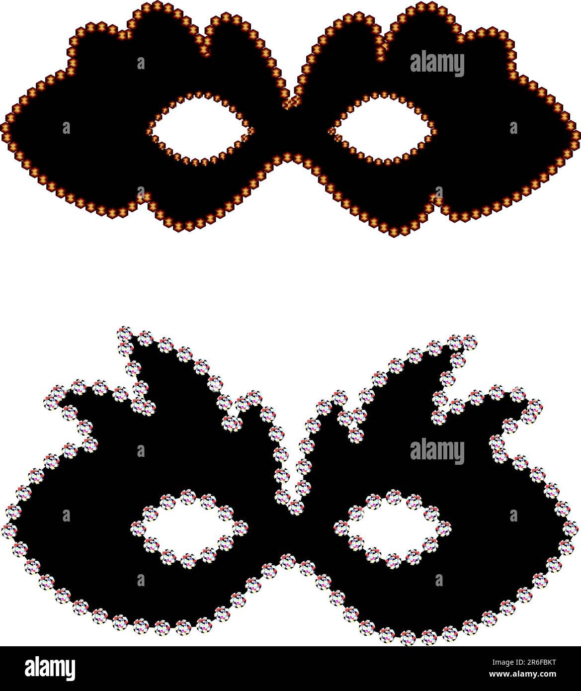 JAHEMU Masques en feutre pour enfants, fêtes d'anniversaire, fêtes costumées d'Halloween