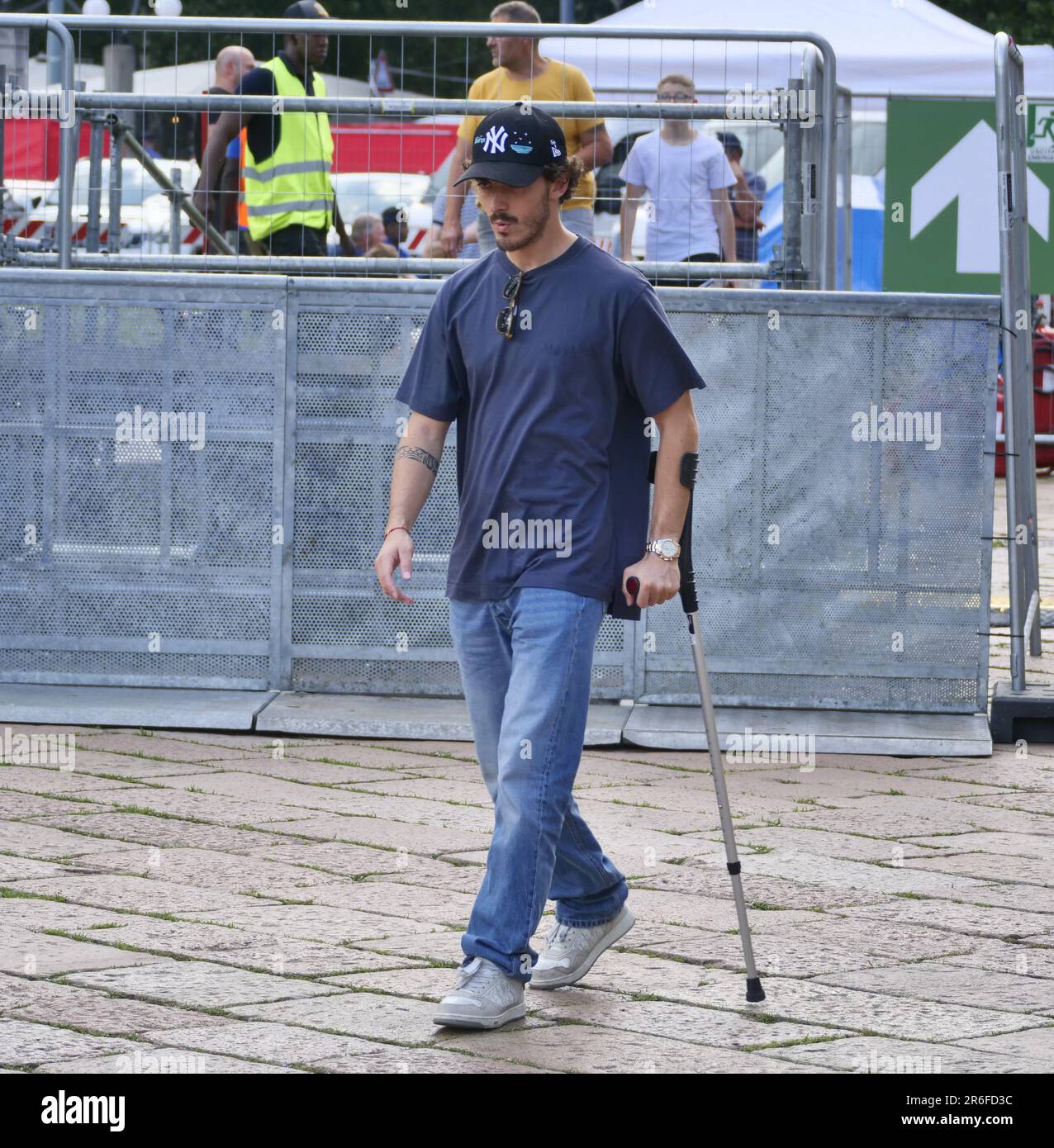 Francesco Bagnaia à la fête spéciale motogp à l'Arche de la paix Milan, Lombardie, Italie. Banque D'Images