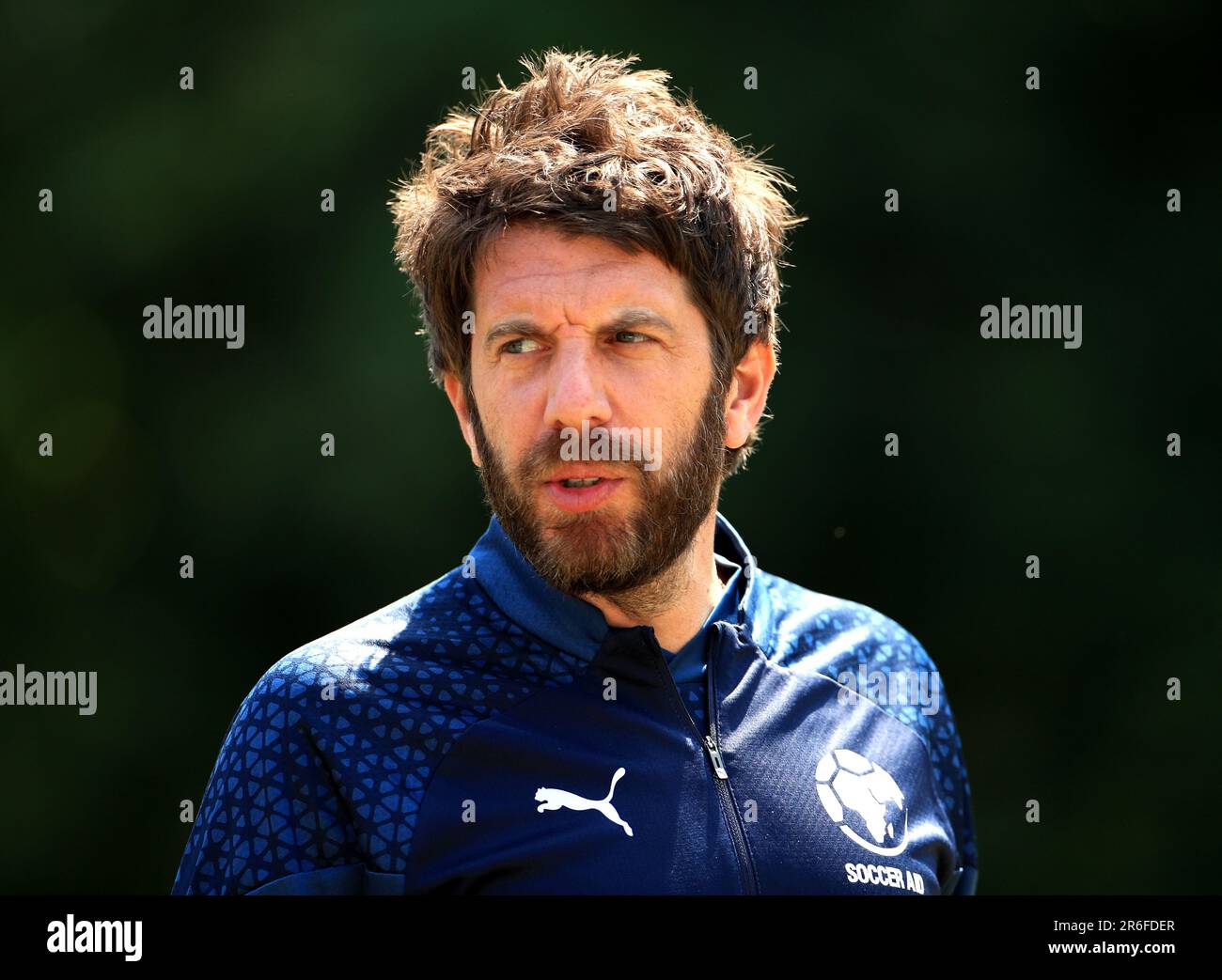 Andy Goldstein lors d'une session de formation à Champneys Tring, avant le match de football 2023 de l'UNICEF, dimanche. Date de la photo: Vendredi 9 juin 2023. Banque D'Images