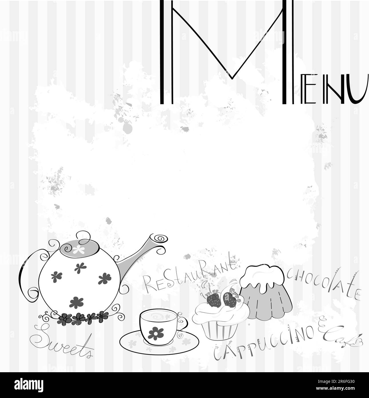 Menu stylisé Illustration de Vecteur