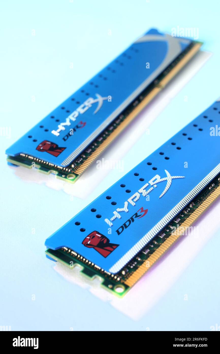 Une paire de barrettes de RAM DDR Banque D'Images