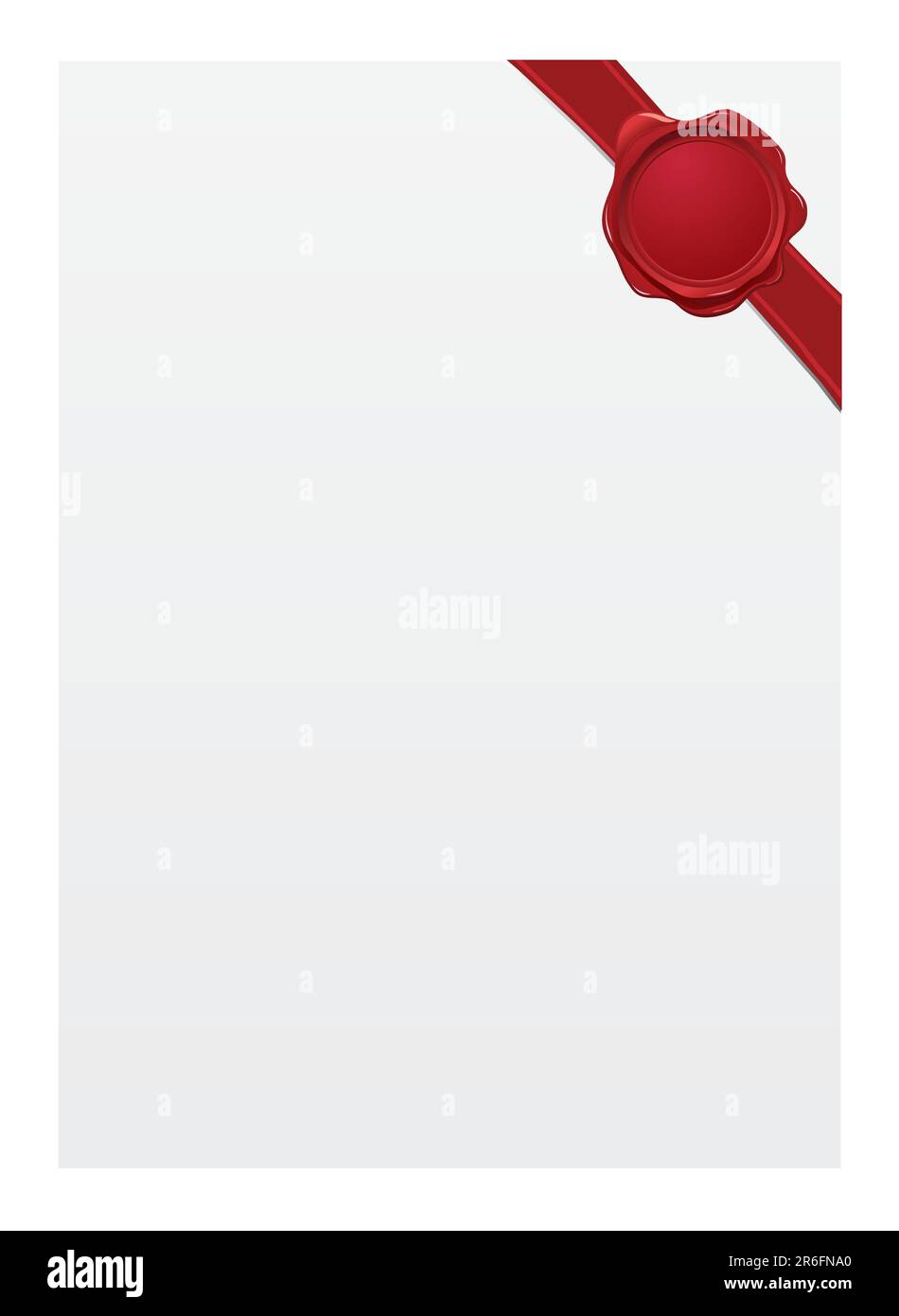 Papier vierge avec joint. Veuillez consulter mon portefeuille pour plus d'informations sur les articles de papeterie. Illustration de Vecteur
