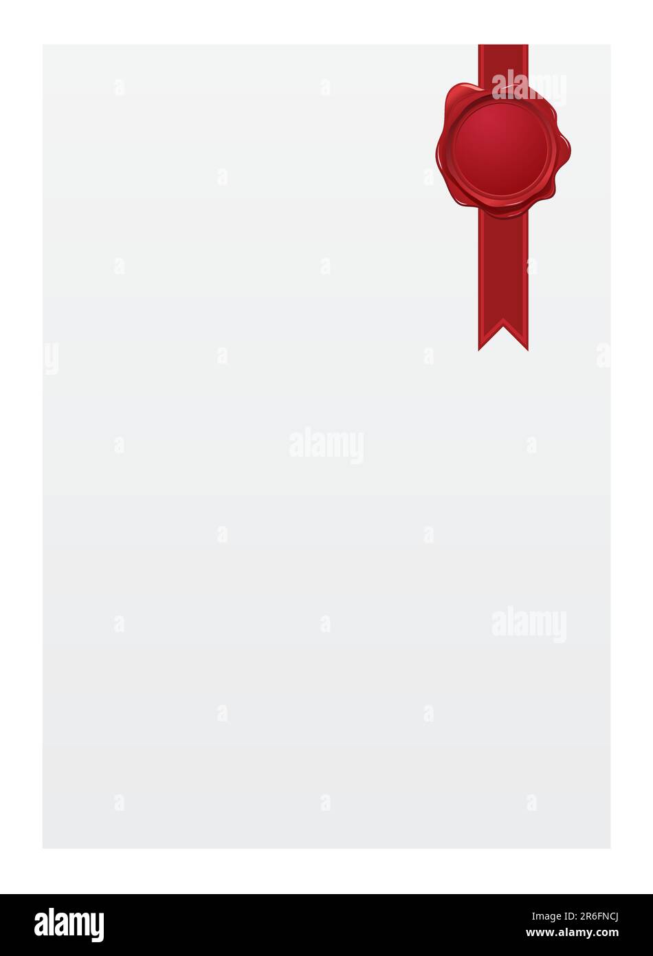 Papier vierge avec joint. Veuillez consulter mon portefeuille pour plus d'informations sur les articles de papeterie. Illustration de Vecteur