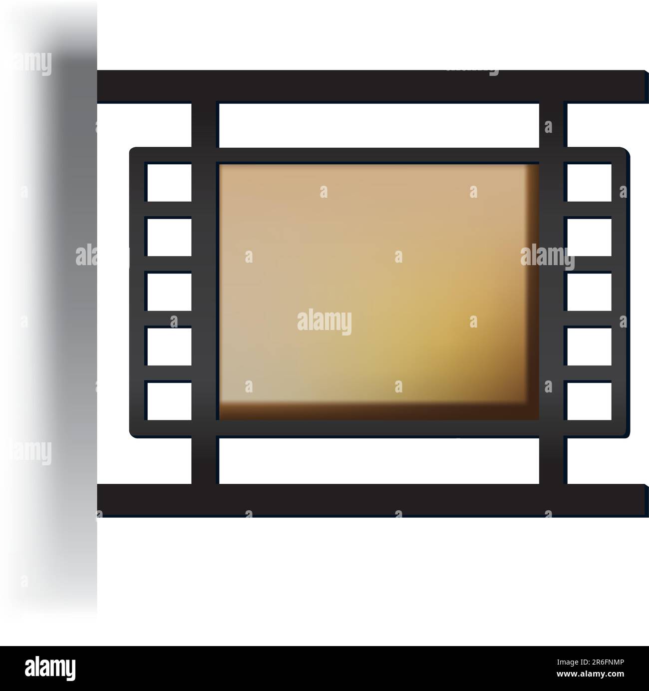 Panneau original pour le cinéma dans le style européen Illustration de Vecteur