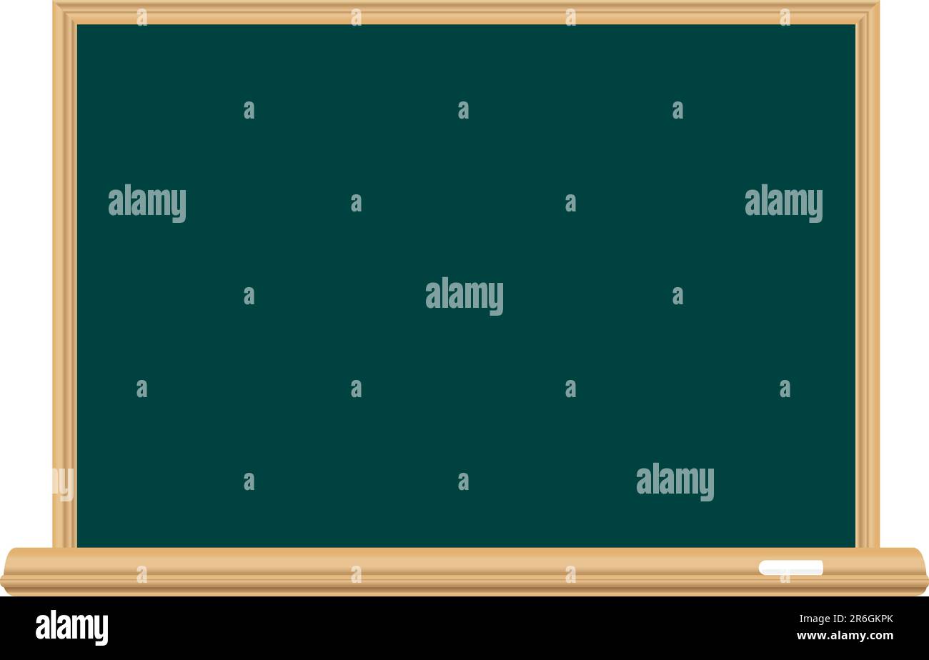 Commission scolaire vide pour la rédaction une craie Illustration de Vecteur
