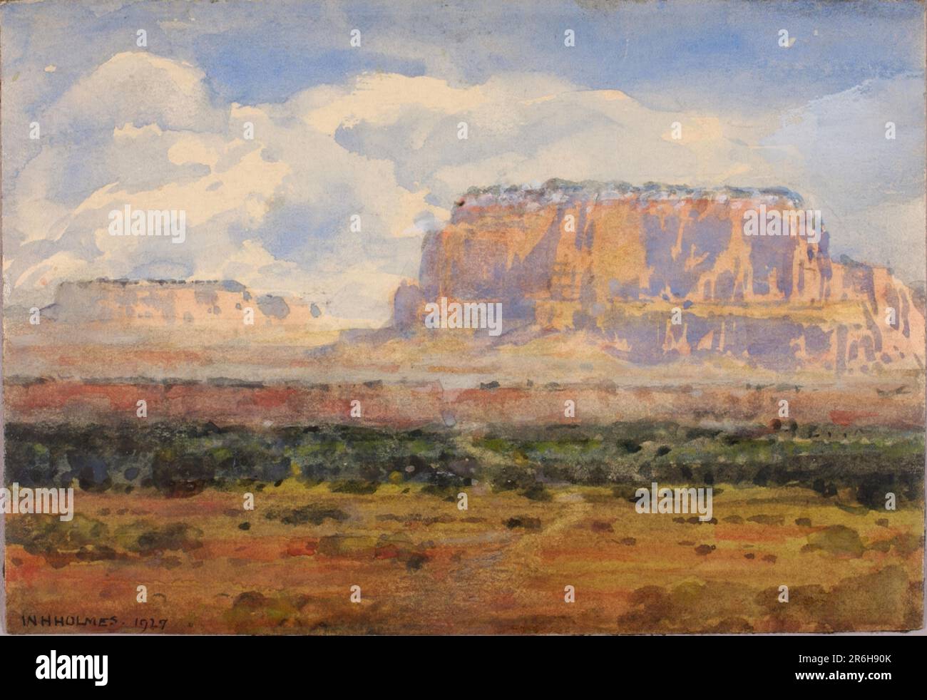 La Mesa enchantée. Date: 1927. aquarelle et aquarelle opaque sur papier. Musée: Smithsonian American Art Museum. Banque D'Images