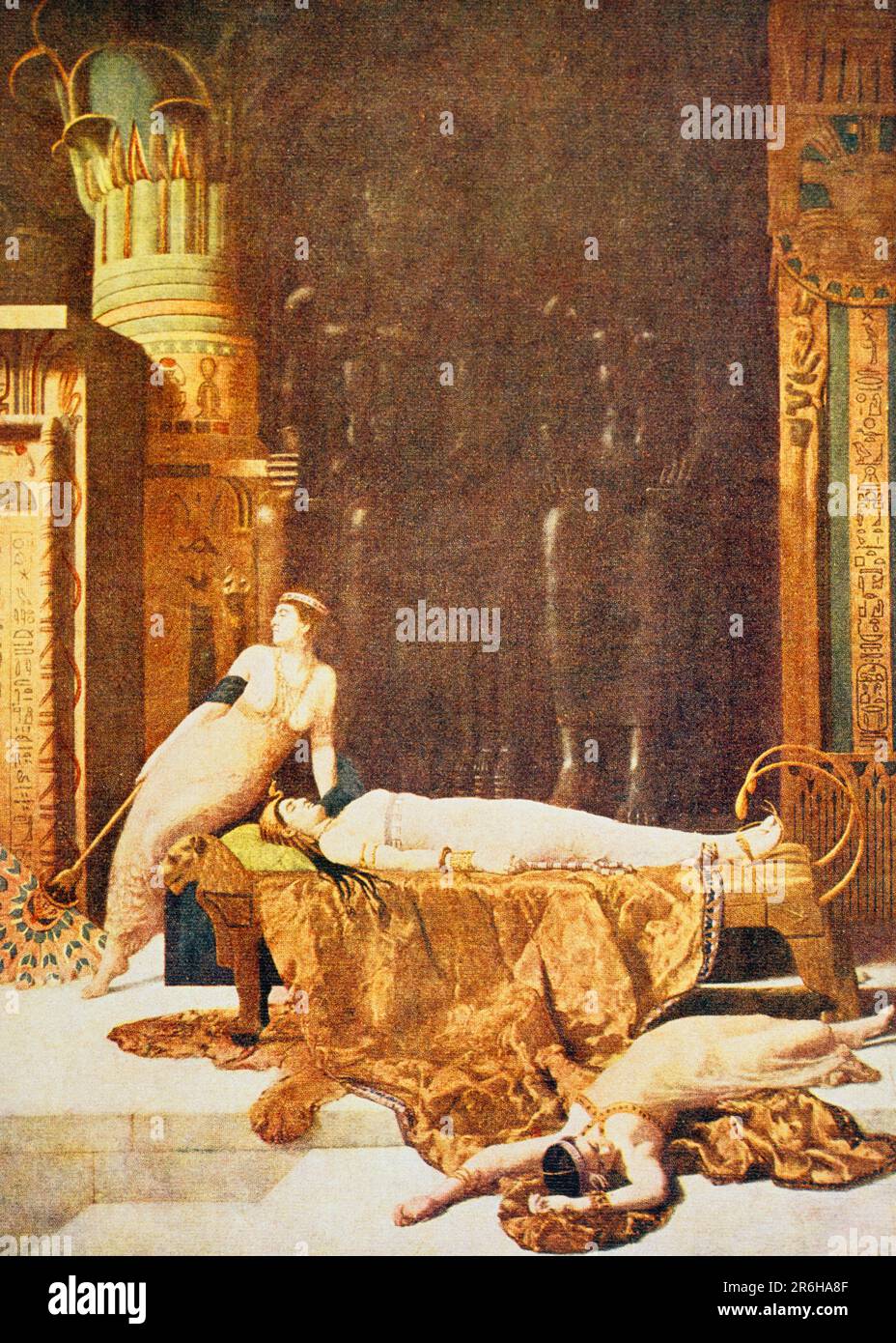 30 BCE MORT DE CLEOPATRA DERNIER DIRIGEANT DE PTOLEMAIC ÉGYPTE MEURTRE POLITIQUE OU SUICIDE PAR ASP MORSURE OU POMMADE POISON - KA9291 NAW001 HARS DIRE 29 30 ALEXANDRIE 30 BC ELLE-MÊME ADULTE MOYENNE FEMME PTOLEMAIC ÉGYPTE ÉCRIVAINS AOÛT BCE À L'ANCIENNE Banque D'Images