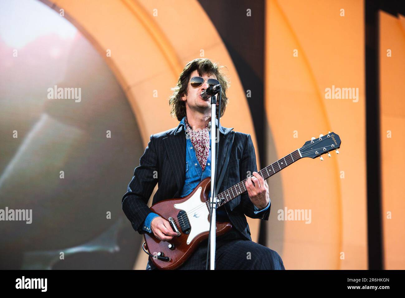 9 juin 2023 : Alex Turner, Jamie Cook, Nick O'Malley et Matt Helders des Arctic Monkeys exécutent un spectacle complet dans le parc Hillsborough, juin 2023. C'est la première de deux nuits que le groupe jouera dans le cadre de sa tournée d'été 2023 au Royaume-Uni. (Credit image: © Myles Wright/ZUMA Press Wire) USAGE ÉDITORIAL SEULEMENT! Non destiné À un usage commercial ! Banque D'Images 9 juin 2023 : Alex Turner, Jamie Cook, Nick O'Malley et Matt Helders des Arctic Monkeys exécutent un spectacle complet dans le parc Hillsborough, juin 2023. C'est la première de deux nuits que le groupe jouera dans le cadre de sa tournée d'été 2023 au Royaume-Uni. (Credit image: © Myles Wright/ZUMA Press Wire) USAGE ÉDITORIAL SEULEMENT! Non destiné À un usage commercial ! Banque D'Images