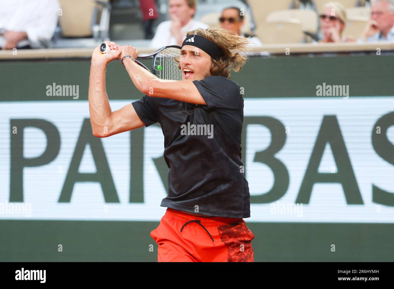 Paris, France. 09th juin 2023. Alexander Zverev d'Allemagne pendant l'Open de France 2023, Roland-Garros 2023, Grand tournoi de tennis de Slam, sur 9 juin 2023 au Stade Roland-Garros à Paris, France - photo: Jean Catuffe/DPPI/LiveMedia crédit: Agence photo indépendante/Alay Live News Banque D'Images