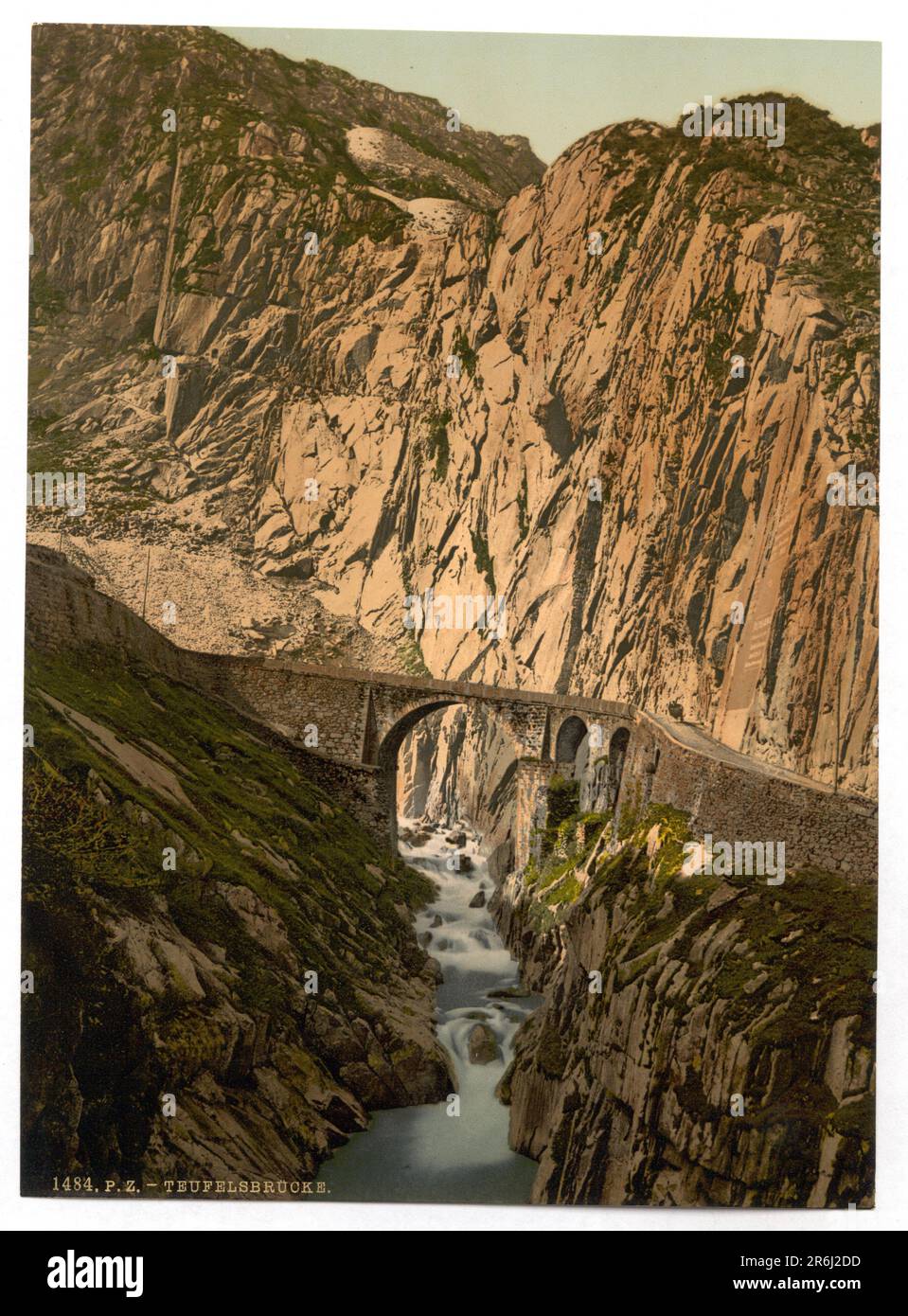 Teufelsebrücke 'pont du mal', Andermatt, Uri, Suisse. Banque D'Images