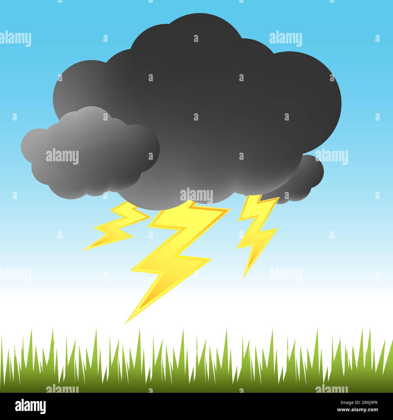 L'image d'un jour de tempête. Illustration de Vecteur