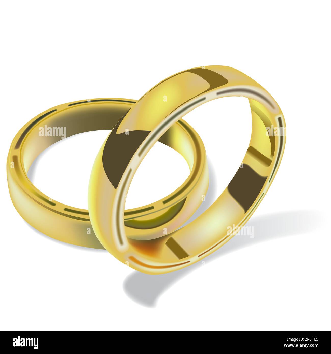 Anneaux de mariage 03 - Illustration vectorielle haute précision. Illustration de Vecteur