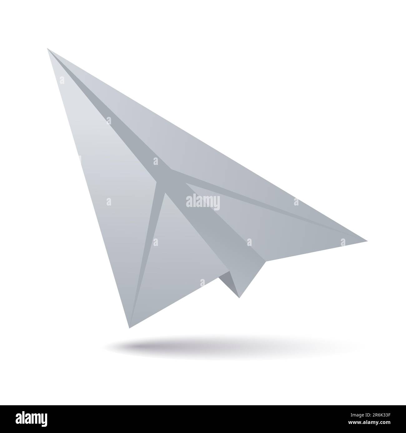 White paper plane Illustration de Vecteur