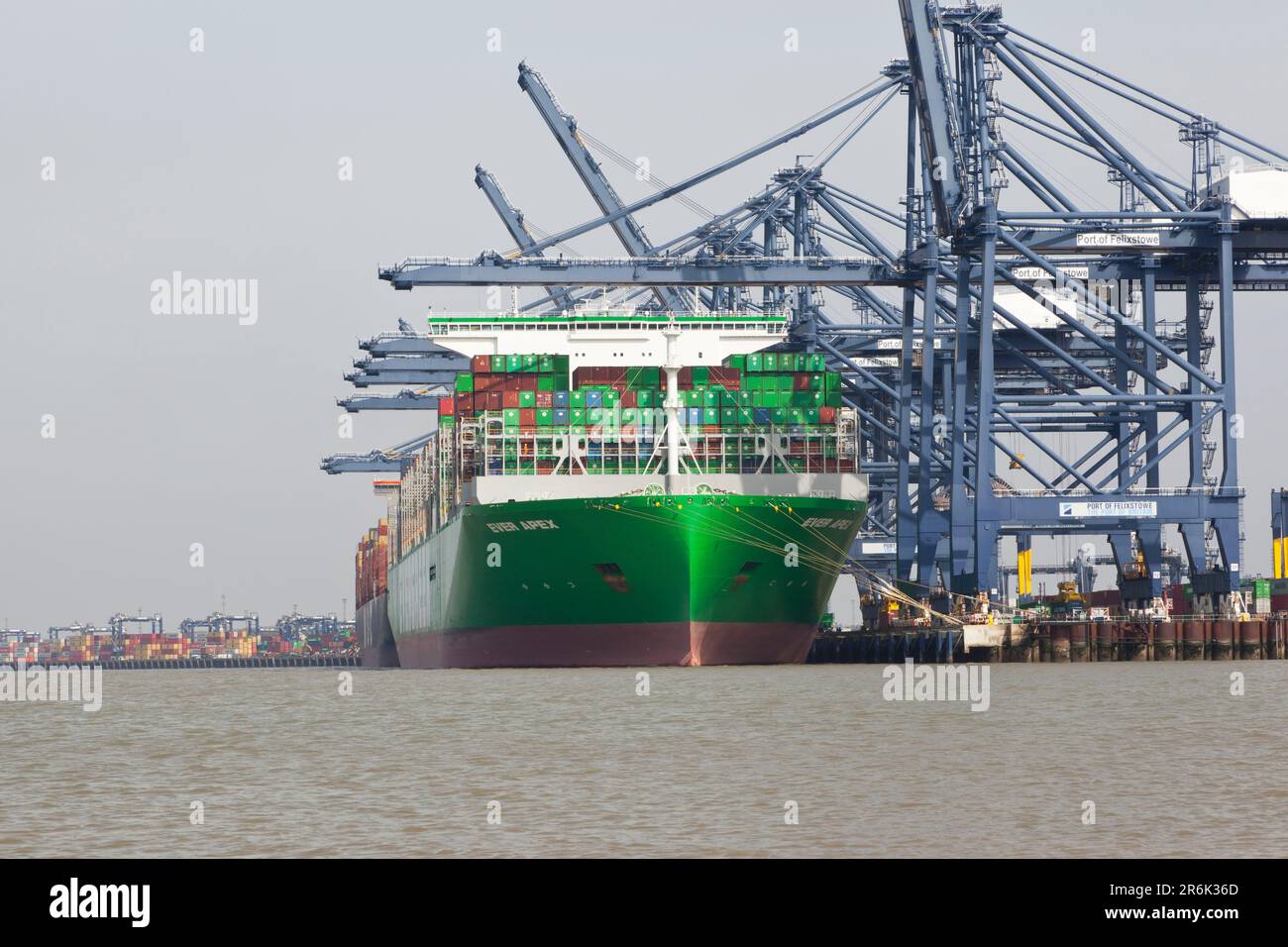 Les quais de Felixstowe Banque D'Images