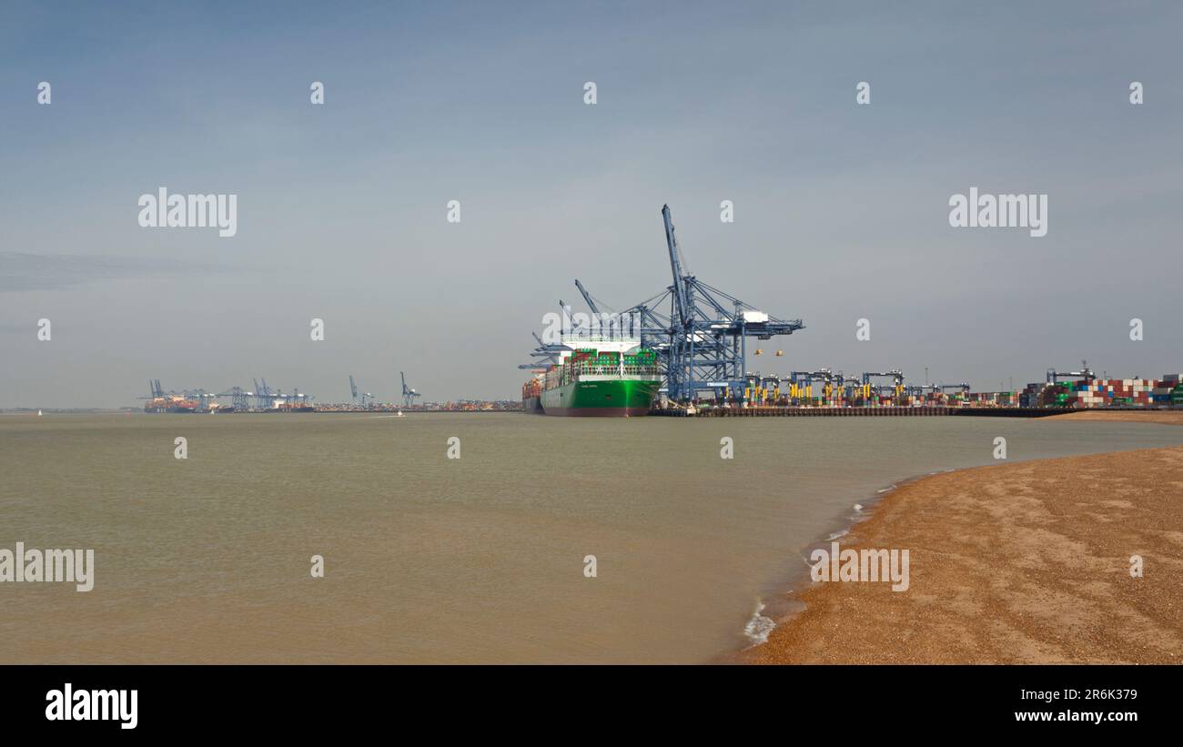 Felixstowe Docks Royaume-Uni Banque D'Images