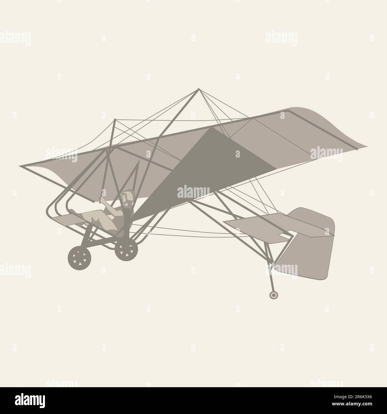 illustration vectorielle entièrement modifiable du planeur isolé Illustration de Vecteur