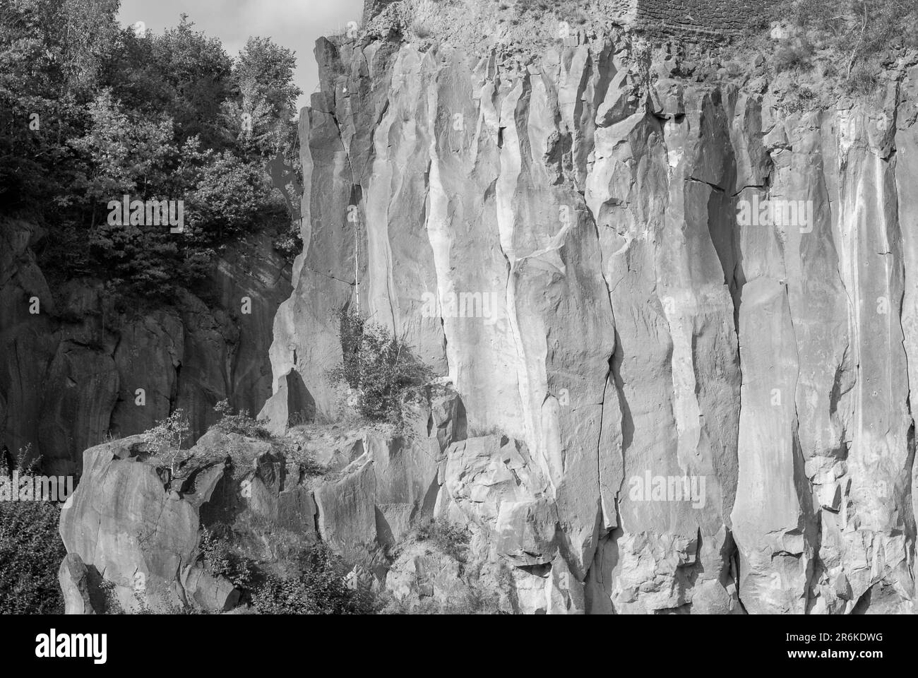 Vue panoramique sur le rockface Banque D'Images