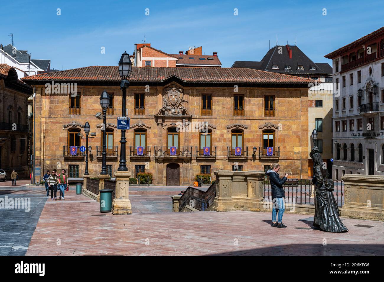 Vieille ville, Oviedo, site classé au patrimoine mondial de l'UNESCO, Asturies, Espagne, Europe Banque D'Images