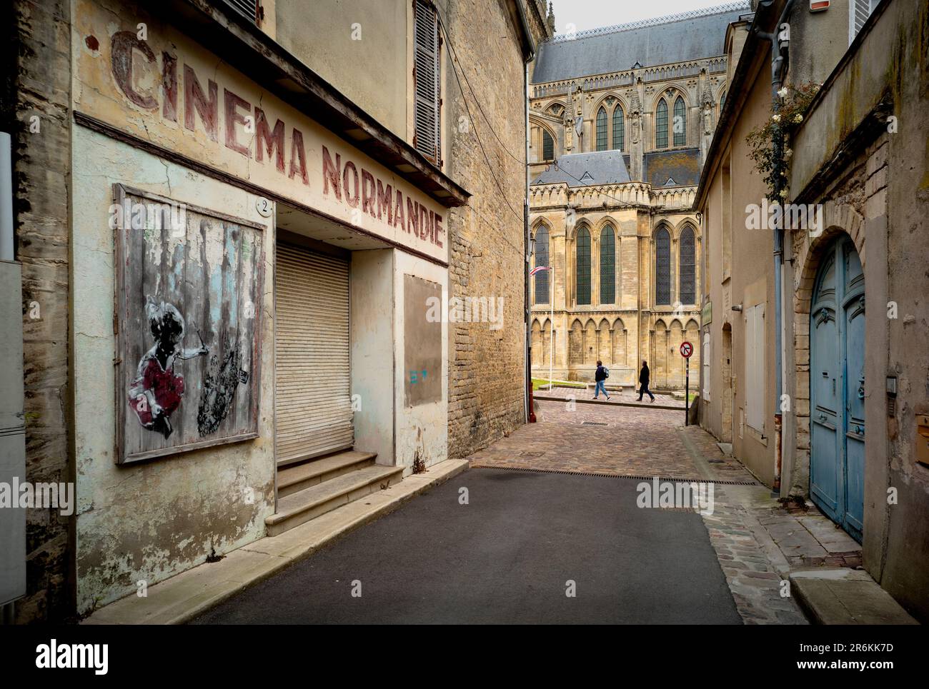 Cinéma Normandie. HISTOIRE – le cinéma est arrivé en Normandie à peine un an après la découverte de l'invention à Paris , en décembre 1895. A lumière c Banque D'Images