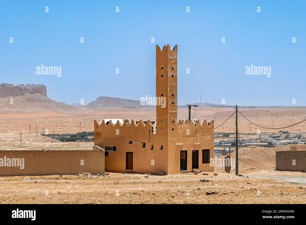 Mosquée sur plateau Banque D'Images