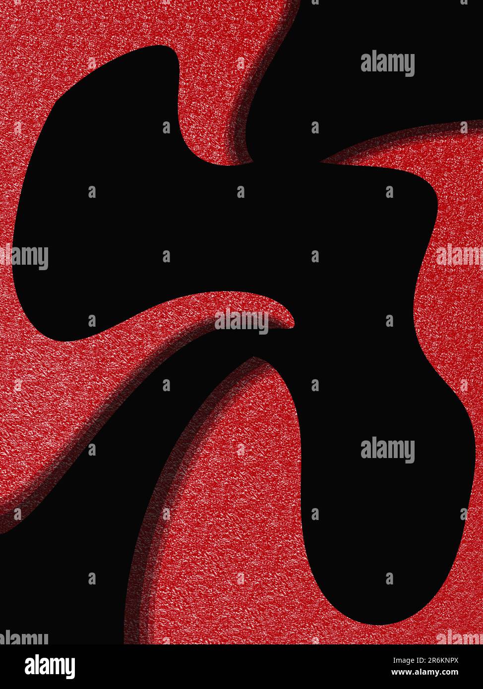 Bold Minimalism Designs avec des formes en blocs et des textures rétro Banque D'Images